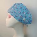Embroidery surgical cap men and women operating room cap doctor nurse cap oral dentistry beauty work cap elastic round cap. 