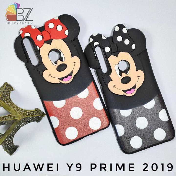 Huawei Y9 Prime 2019 - Cute & Stylish Micky Mouse Back Cover Case - Made with High Quality Silicone Rubber - Fancy And Girlish Cover for Girls, Ladies and Kids
