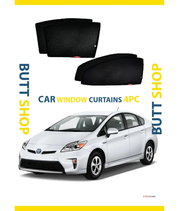 TOYOTA%20PRIUS%201.8%20SUN%20SHADE%20/%20WINDOW%20CURTAINS%20(DARK)%20BLACK%204PCS%20-%20Image%202