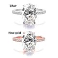 【shengxiong6525】Women's Solitaire Rings big oval silver gold wedding bridal rings cubic ring diamond eternity promise rings. 