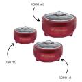 HAPPY LION 3 PCS HOT POT SET GLASS TOP LID. 