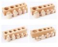 Cylinder Blocks, small and wooden, Montessori Sensorial material. 