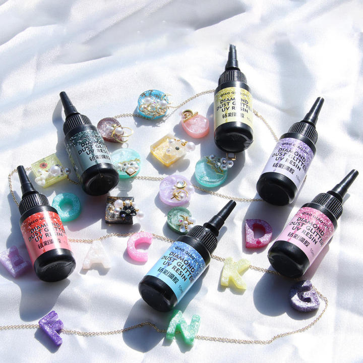Transparent Epoxy Uv Resin Glue Non-Toxic Finish Hard Resin Epoxy Glue Resin Jewelry Mold Glue for Handmade Crafts Jewelry