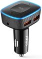 USB Car Charger Roav Viva Pro, by Anker, Alexa-Enabled 2-Port  for Navigation and Music Streaming, for Cars with Bluetooth/CarPlay/Android Auto/Aux-in/FM Reception. 