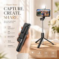 Original 4 in 1 Wireless Selfie Stick Tripod With Light and Without Light, Bluetooth Shutter Selfie Light, Foldable Selfie Stick For Phones and Tripod Stand, Bluetooth Shutter Video Photography Traveling Tiktok YouTube Videos Vlogs. 
