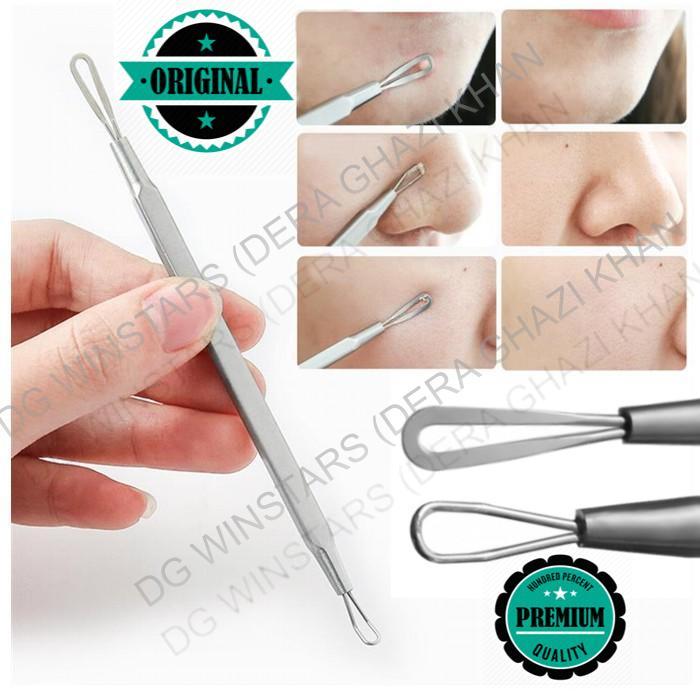 Blackhead Pimple Blemish Comedone Acne Extractor Dual Looped Remover Tool  A Grade Black Head Pimples Acne Needle Tool Face Care Blackhead Extractor Comedone Acne Blemish Extractor Remover Tweezers Tool