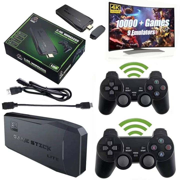 Game Stick 4k Lite, 64G Built-in 20,000 Games | Daraz.pk