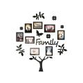 Family Tree Photo Frame 3D Wooden  Family Tree Photo Frame  Wall Décor 3mm Thickness Wooden Wall Art - Removable Family Photo Frame Tree Wall Decals Posters Wall Stickers Flower Mural Art Picture Home Décor - (12 Frames). 