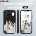 Jizetin for Realme C53 C51 / Narzo N53 Note 50 Back Cover BTS Handsome Boys Team Design Side Pattern Silicone Phone Case Square Camera Protective Phone Cases. 