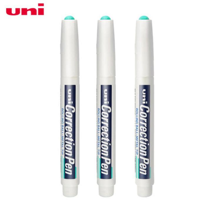 【FUN LIVE】 Japan UNI Correction Fluid Correction Pen CLP-300 Capacity Large Non-Toxic Correction Pen, Steel Head Is Very Durable