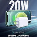20W USB C 2 Pin US Fast Charger - Apple 20W USB-C Power Adapter-iPhone Lightning PD Fast Charging Power Adapter for IOS iPhone. 