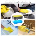 Dish Soap Dispenser Kitchen Detergent Dispenser Hand Pump Liquid Soap Dispenser Sink Organizer with Sponge Utensil Holder for Kitchen Bathroom. 
