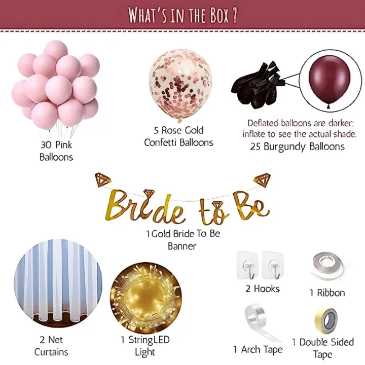 Beautiful%20Bridal%20Shower%20Decoration%20Full%20Set%20in%20Pink%20&%20Maroon%20Theme%20Include%20Bride%20To%20Be%20Banner,%20Latex%20Balloons,%20Net%20Curtain,%20Fairy%20Light,%20Arch%20Tape%20for%20Bride%20To%20Be%20Decoration%20Items%20-%20Image%203