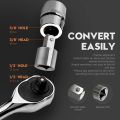 4 Pcs Square Impact Socket Adapters Converter Reducer Sets 1/4 Inch, 3/8 Inch, 1/2 Inch Ratchet Socket Set. 
