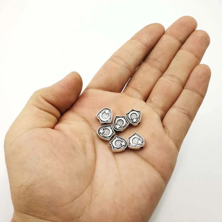 Tasbih Making Triangular silver Prayer Beads Misbaha tasbih - Tasbeeh - Tasbiht - Tesbihrosary accessories