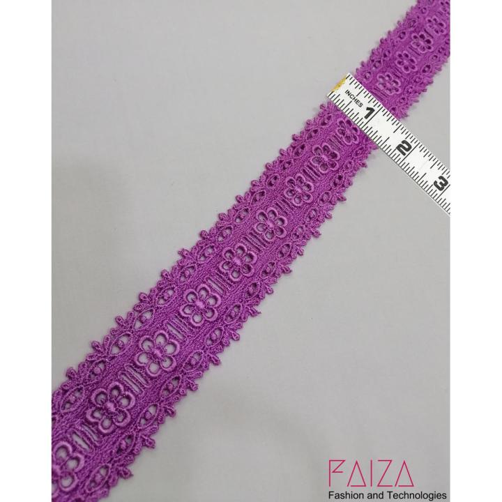 1 Yard/Gaz Fancy elegant Shuttle Lace - Versatile Lace for Clothes, Lace for Dresses, Kurti, Dupatta, Front-Back Ghera, and Borders.