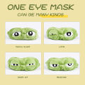 Soft Plush Sleeping Mask 3d Sad Frog Eye Sleep Mask. 
