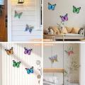 Metal Butterfly Wall Decor 7 Colors Butterflies Sculpture Iron Indoor Outdoor Hanging Wall Art for Garden Yard Fence Home Gift. 