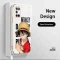 Casing For OPPO A92 4G OPPO A52 4G OPPO A72 4G Luxury Cartoon OnePiece Luffy Camera Protection Phone Case Plating Edges Silicone Soft Cover With Free Lanyard. 