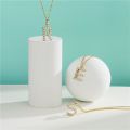 Luxury AAA+ Cubic Zirconia Initial Letter Necklace For Women Gold Color Geometric A-Z Alphabet Pendant Necklace Wedding Jewelry. 