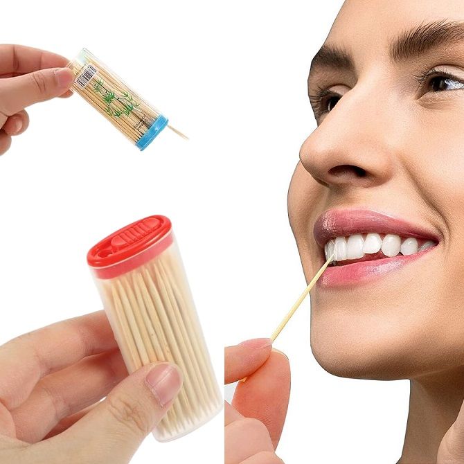 Dental Floss Toothpick Oral Cavity Teeth Cleaning Debris Toothpick Line Interdental Brush Best teeth sticks tooth gap cleaner disposable Wood Stick Wooden Bamboo Toothpick Party Food Pick Oral Care Tooth Clean