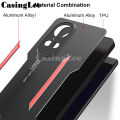 For Vivo V29 Pro V29E Case Aluminum Metal Matte Cover Soft Silicone Frame Camera Protection Cover for Vivo V29E V29 Pro Back Cover Phone Cases. 