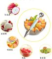 2in1 Double-Head Fruit Ball Carving Knife Kiwi Fruit Lemon Scoop Melon Fruit Jar Mashed Potato Baller Ice Cream Spoon. 