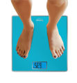 Tefal Classic Digital Bathroom Scale Up To 160 Kg Blue Tempered Glass. 