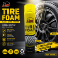 Aim Tire Foam Cleaner & Shine Spray 650ML – Instant Deep Cleaning, Long Lasting Protection, Car Tire Polish Foam. 