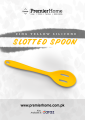 Zing Yellow Silicone Slotted Spoon - Premier Home - SKU 0805364. 