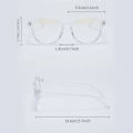 White Transparent Round Shape Glasses For Men And Women. 
