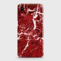 Samsung Galaxy A10s Cover - SkinLee HQ Hard Case - Deep Red Marble - SKINLEE-129-1-515-377. 