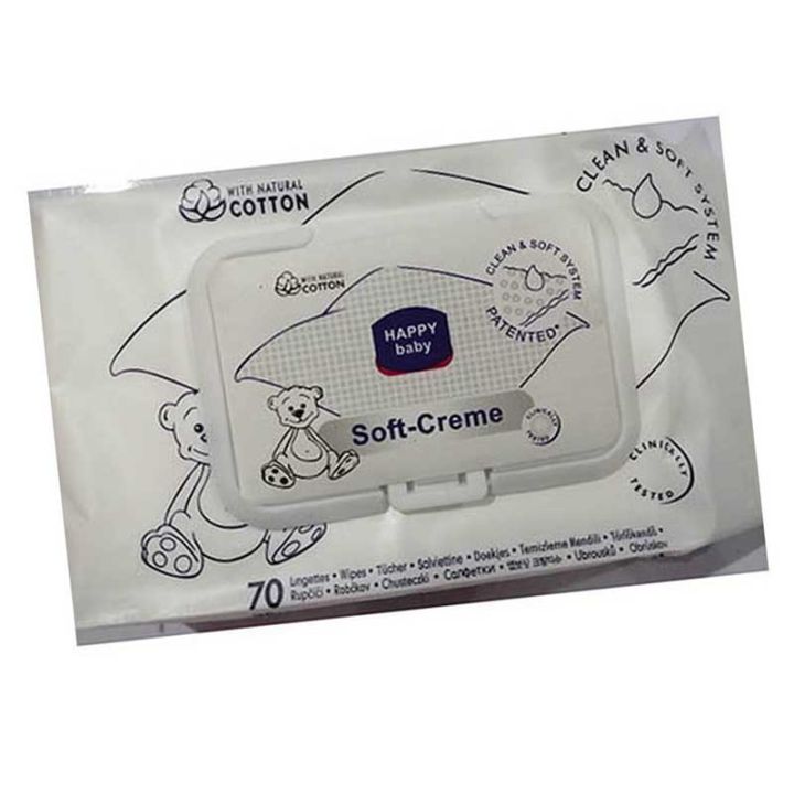 Soft-Creme%20Cotton%20Baby%20Wipes%20Pack%20of%203%20,Wet%20Wipes,%20Rash%20Free%20Soft%20Wipes%20with%20Cap/Lid%20(70%20Sheets)%20Each%20-%20Image%203