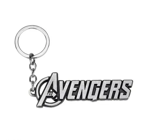 Avengers Logo Metal Keychain - Original Marvel Gold Color Key chain