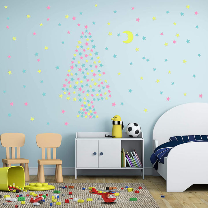 100%20Pcs%20Luminous%20Stars%20Wall%20Stickers,Home%20Glow%20In%20The%20Dark%20Stars%20For%20Kids%20Baby%20Room%20,DIY%20Wall%20Art%20Home%20Decor%20Sticker%20-%20Image%205