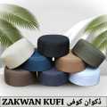 Modestile, Zakwan Kufi Hat, Islamic Cap For Men's, Soft Stuff, Kofi Salah, Headwear for Muslim Prayers, Polyester Cotton Koofi, Namaz Topi For Men and Boys with 6 Colors, Blue, Brown, Black, Grey, White, Golden. 