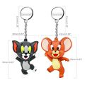 Mini Cartoon PVC Figure Key Holder, Key Chain Cartoon Figure Model Key Holder Brown, Black KyeChain  mini By Miss Soni. 