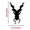 Markhor with Snake (Black Sticker), Markhoor Car Sticker, Mar Khoor Car Sticker,  Car Accessories, Stickers for Car, Car Modification, Car Decoration. 