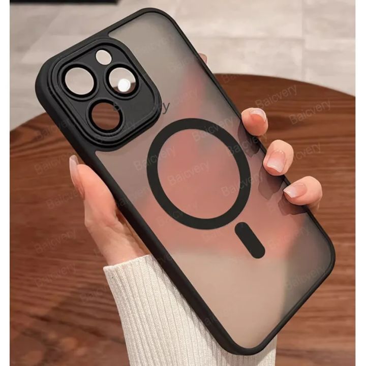 For Tecno Spark 20 KJ5 / Spark 20 Pro 20Pro Shockproof Matte Case Support Magnetic Wireless Charger with Holder