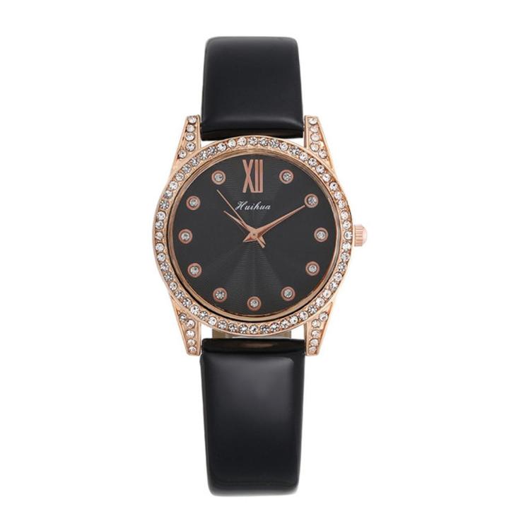 Retro Texture Diamond Dial Design Women Watches Fashion Casual Ladies Leather Wristwatches Brand Simple Female Quartz Clock