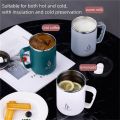 Stainless Steel Coffee Cup Mug With Lid Insulated Coffee Mug Double Wall Coffee Tumbler With Handle Heat-resistant Drinkware. 