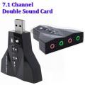 Virtual 7.1 Ch USB 2.0 3D Sound Card Adapter. 