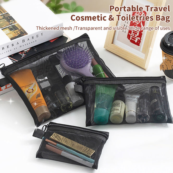 Nylon Mesh File Bag A4 A5 A6 Transparent Zipper Test Paper Information ...