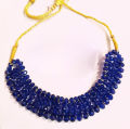 Crystal Blue Stone Necklace - Elegant Jewelry Set for Women. 