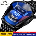 2022 BESTWIN Men Watches Luxury Brand Sport Military Watch Men Gold Stainless Steel Quartz Waterproof Wrist Watches Clock Gifts. 