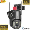 6MP Dual Lens Latest 6MP 3+3 MP PTZ WIFI IP Camera HD Outdoor Security Video Surveillance Camera Auto Tracking Night Vision Two Way Audio Wireless Camera. 