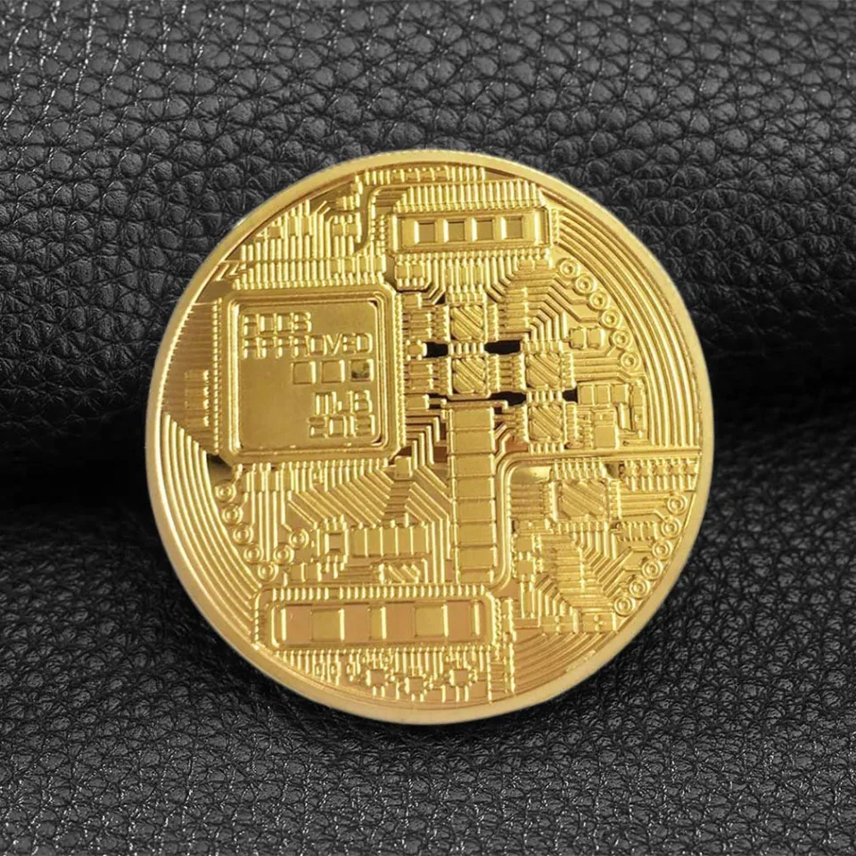 1PC Creative Souvenir Gold Plated Coin Physical Gold Collectible BTC Coin  Art Collection Physical Commemorative Gift | Daraz.pk
