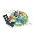 CD4017 colorful voice control rotating LED light kit electronic manufacturing diy kit spare parts student Laboratory. 