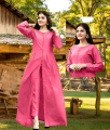 2 Piece Stitched Cut Maxi Dress + Trouser For Girls/Women Available in Beautiful Colors.. 