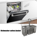 Universal Dishwasher Cutlery Basket Replacement, with Removable Handle, Dishwasher Utensil Holder for and 220 X 115 X 90mm. 